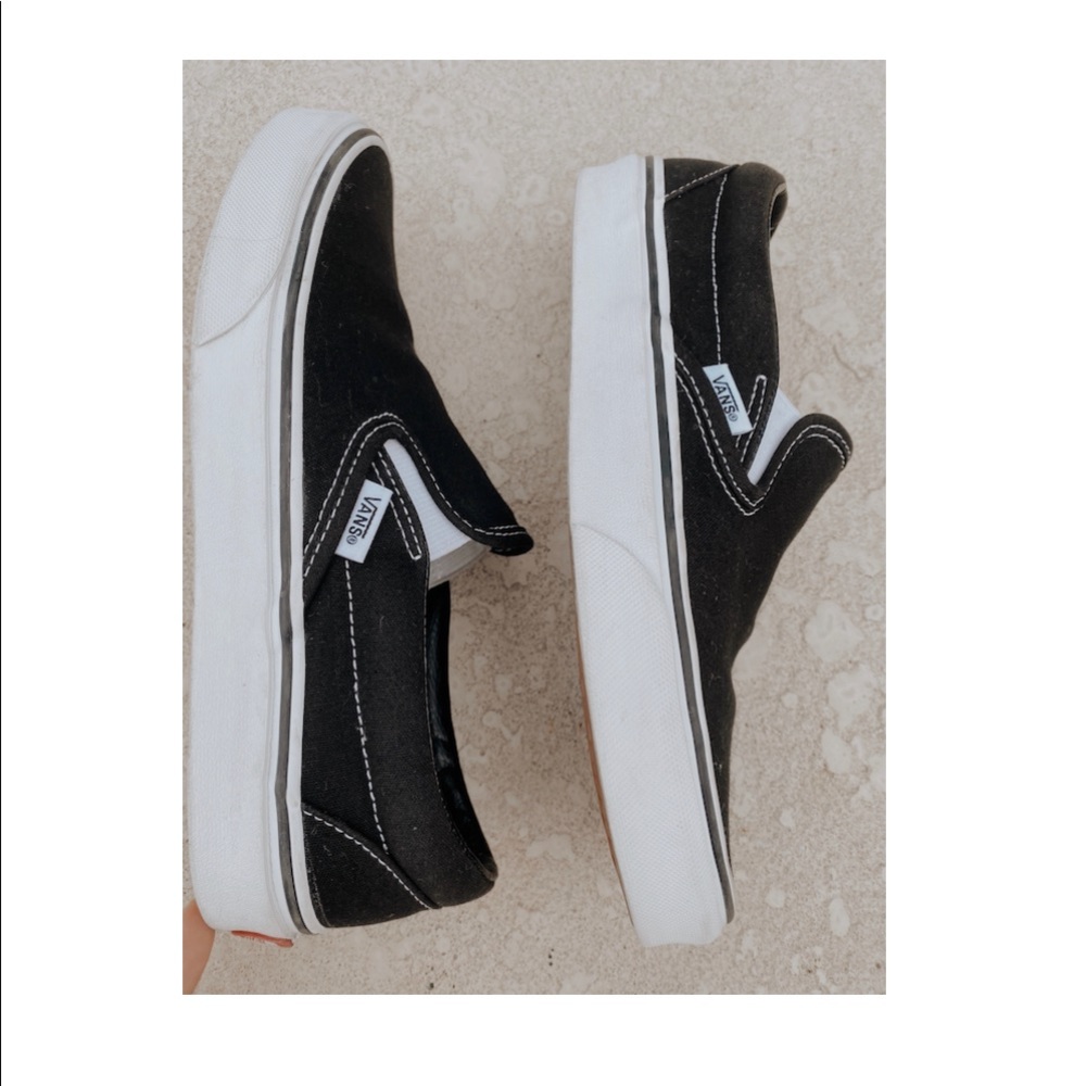 Black Vans- BARELY USED!!!